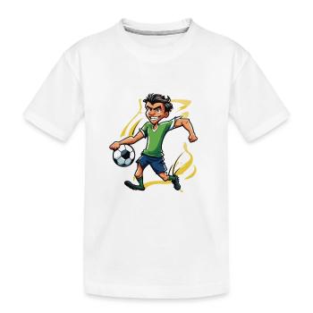 Footballeur / Football / Terrain / Équipe - T-shirt bio Premium Enfant - blanc - Devant