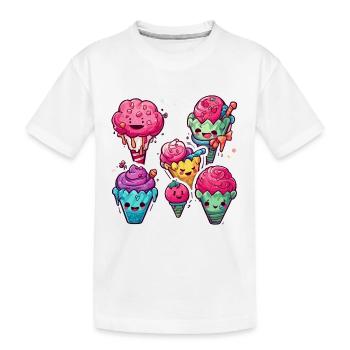 Lutscher / Lolli Pop / Süßigkeit / schlecken / süß - Kinder Premium Bio T-Shirt - Weiß - Vorne