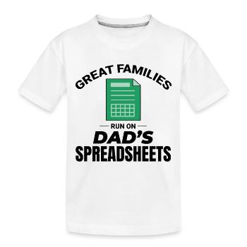 Comptable Papa Comptabilité Finance Financier Drôle - T-shirt bio Premium Enfant - blanc - Devant