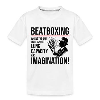 Beatboxing Culture Rythmique Beatbox Art Musique - T-shirt bio Premium Enfant - blanc - Devant