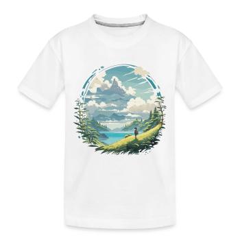 Anime / Comic / Japanisch / Zeichentrick / Cartoon - Kinder Premium Bio T-Shirt - Weiß - Vorne
