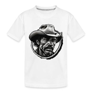 Cowboy / Wild West / Desert / Lasso / Rodeo - Kids' Premium Organic T-Shirt - white - Front