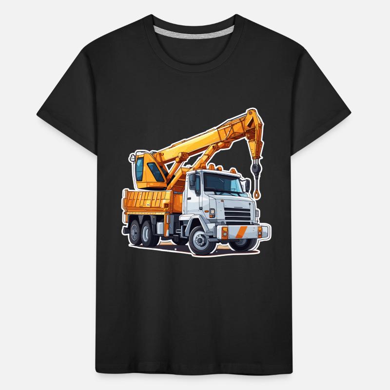 Crane / construction site / winch / crane system Kids' Premium Organic T-Shirt