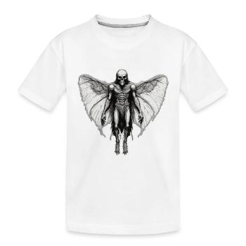 Mothman / Motte / Insekt / Fabelwesen / Flatterer - Kinder Premium Bio T-Shirt - Weiß - Vorne