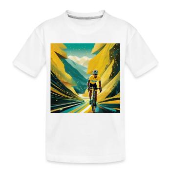 Autobahn zum Yellow Glory - Kinder Premium Bio T-Shirt - Weiß - Vorne