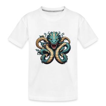 Hydre / Mythologie grecque / Serpent - T-shirt bio Premium Enfant - blanc - Devant