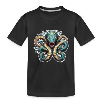 Hydra / Greek Mythology / Serpent - Kids' Premium Organic T-Shirt - black - Front