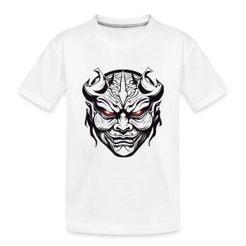 Masque Kabuki / Art japonais / Théâtre / Antiquité - T-shirt bio Premium Enfant - blanc - Devant