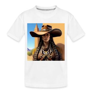 Desert Beauty - Kids' Premium Organic T-Shirt - white - Front