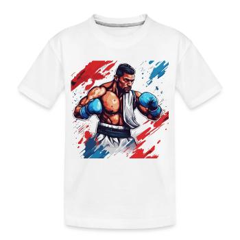 Boxer / Sport / Kampf / Arena / Boxring / Fäuste - Kinder Premium Bio T-Shirt - Weiß - Vorne