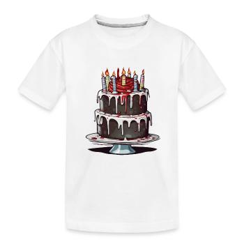 Birthday Cake / Cake / Happy Birthday / Cake - Kids' Premium Organic T-Shirt - white - Front