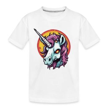 Unicorn / mythical creatures / fairy tales / magic / glitter - Kids' Premium Organic T-Shirt - white - Front