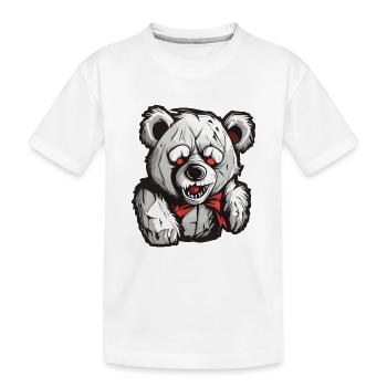 Ours en peluche / Peluche / Animal en peluche / Idée cadeau - T-shirt bio Premium Enfant - blanc - Devant