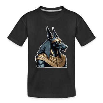 Ägypten / Pharao / Mumien / Hieroglyphen / Sphinx - Kinder Premium Bio T-Shirt - Schwarz - Vorne