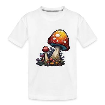 Champignon / Champignon / Prairie / Forêt / Goa / Psy - T-shirt bio Premium Enfant - blanc - Devant
