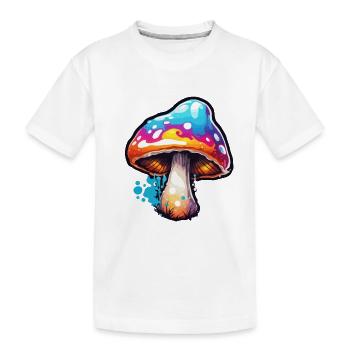 Champignon / Champignon / Prairie / Forêt / Goa / Psy - T-shirt bio Premium Enfant - blanc - Devant