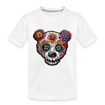 Ours en peluche / Peluche / Animal en peluche / Idée cadeau - T-shirt bio Premium Enfant - blanc - Devant