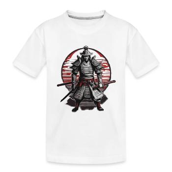 Samurai / Japanisch / Harakiri / Katana / Mann - Kinder Premium Bio T-Shirt - Weiß - Vorne