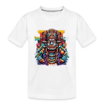 Maya / Haute Culture / Pérou / Calendrier Maya / Motif - T-shirt bio Premium Enfant - blanc - Devant