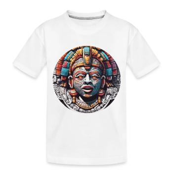 Maya / Haute Culture / Pérou / Calendrier Maya / Motif - T-shirt bio Premium Enfant - blanc - Devant