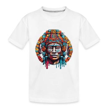 Maya / Haute Culture / Pérou / Calendrier Maya / Motif - T-shirt bio Premium Enfant - blanc - Devant