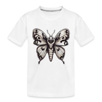 Motte / Tier / Insekt / Larve / Schädling - Kinder Premium Bio T-Shirt - Weiß - Vorne