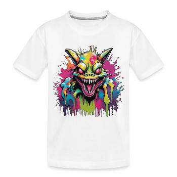 Chupacabra / Créature suceuse / Monstre /Espagne - T-shirt bio Premium Enfant - blanc - Devant