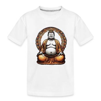 Buddha / Buddhism / Faith / Religion / Mantra - Kids' Premium Organic T-Shirt - white - Front