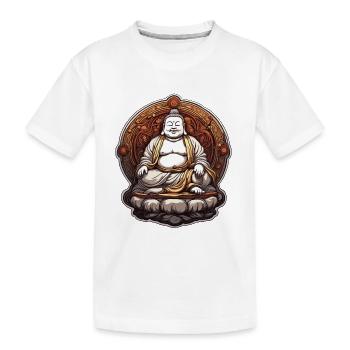 Bouddha / Bouddhisme / Foi / Religion / Mantra - T-shirt bio Premium Enfant - blanc - Devant