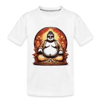 Bouddha / Bouddhisme / Foi / Religion / Mantra - T-shirt bio Premium Enfant - blanc - Devant