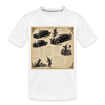 Manuel de la sorcière / grimoire / Halloween / automne - T-shirt bio Premium Enfant - blanc - Devant