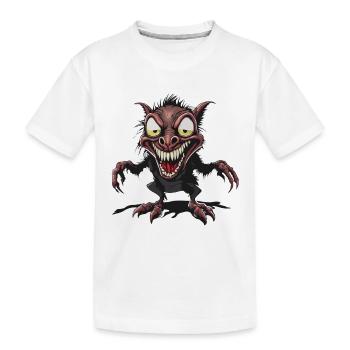 Chupacabra / Créature suceuse / Monstre /Espagne - T-shirt bio Premium Enfant - blanc - Devant