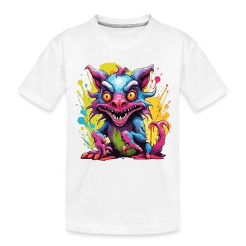 Chupacabra / Créature suceuse / Monstre /Espagne - T-shirt bio Premium Enfant - blanc - Devant