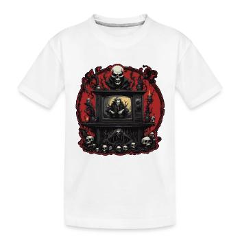 TV / Television / Analogue / Tube TV / Retro - Kids' Premium Organic T-Shirt - white - Front