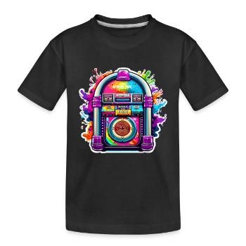 Jukebox / Musical Automaton / Retro / 50s - Kids' Premium Organic T-Shirt - black - Front