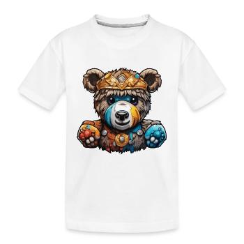 Teddybär / Kuscheltier / Stofftier / Geschenkidee - Kinder Premium Bio T-Shirt - Weiß - Vorne