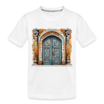 Door / Entrance / Lock / Gate / Front Door / Design - Kids' Premium Organic T-Shirt - white - Front