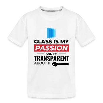 Vitrier Fenêtre Verre Montage Fitter Verrerie - T-shirt bio Premium Enfant - blanc - Devant