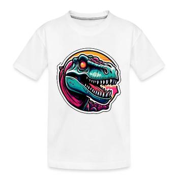Dinosaure / Animal / Préhistorique / Reptile / Garçons - T-shirt bio Premium Enfant - blanc - Devant
