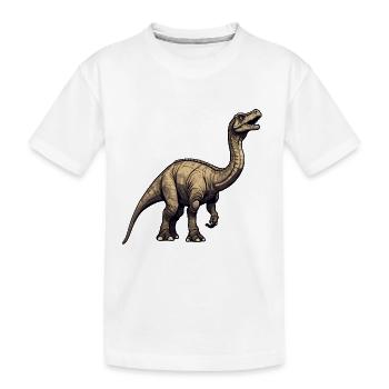 Dinosaure / Animal / Préhistorique / Reptile / Garçons - T-shirt bio Premium Enfant - blanc - Devant