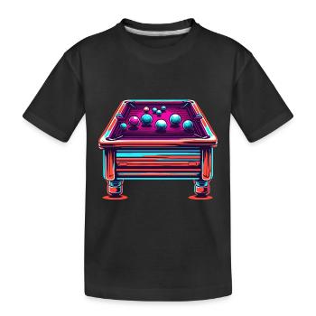 Billard / Boule de billard / 8 boules / billard / Kö - T-shirt bio Premium Enfant - noir - Devant