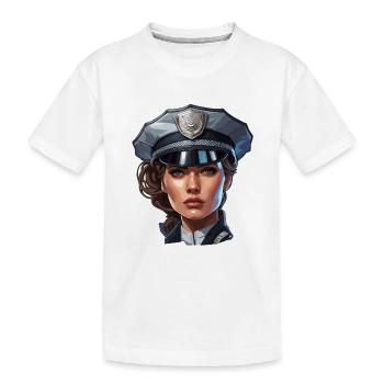 Police / Opérations / Profession / Emploi / Forces d’urgence - T-shirt bio Premium Enfant - blanc - Devant