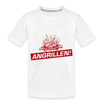 Grillades Barbecue Barbecue - T-shirt bio Premium Enfant - blanc - Devant