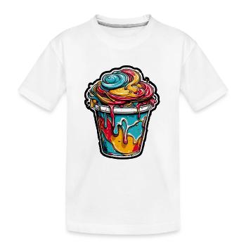 Eiscreme / Sorbet / Gelato / Sommer / Sonne - Kinder Premium Bio T-Shirt - Weiß - Vorne