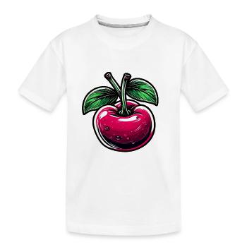 Lebensmittel / Obst / Markt / Vitamine / Design - Kinder Premium Bio T-Shirt - Weiß - Vorne