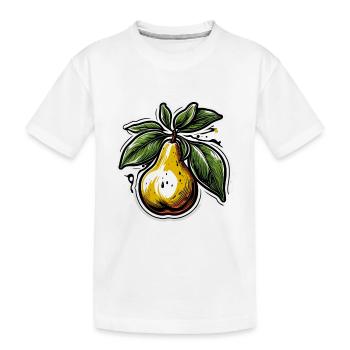 Lebensmittel / Obst / Markt / Vitamine / Design - Kinder Premium Bio T-Shirt - Weiß - Vorne