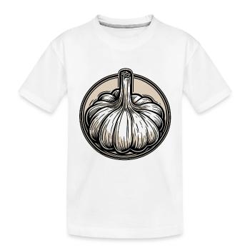 Lebensmittel / Gemüse / Markt / Vitamine / Design - Kinder Premium Bio T-Shirt - Weiß - Vorne