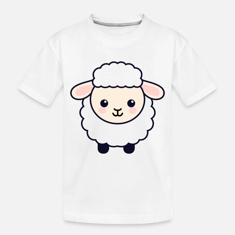 Schaf - Kinder Premium Bio T-Shirt - Weiß