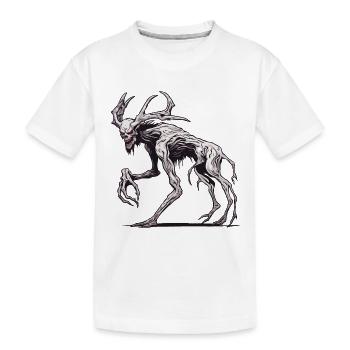 Wendigo / böser Geist / Besitzergreifend / Horror - Kinder Premium Bio T-Shirt - Weiß - Vorne