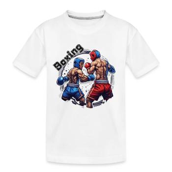 Boxer / Sport / Kampf / Arena / Boxring / Fäuste - Kinder Premium Bio T-Shirt - Weiß - Vorne
